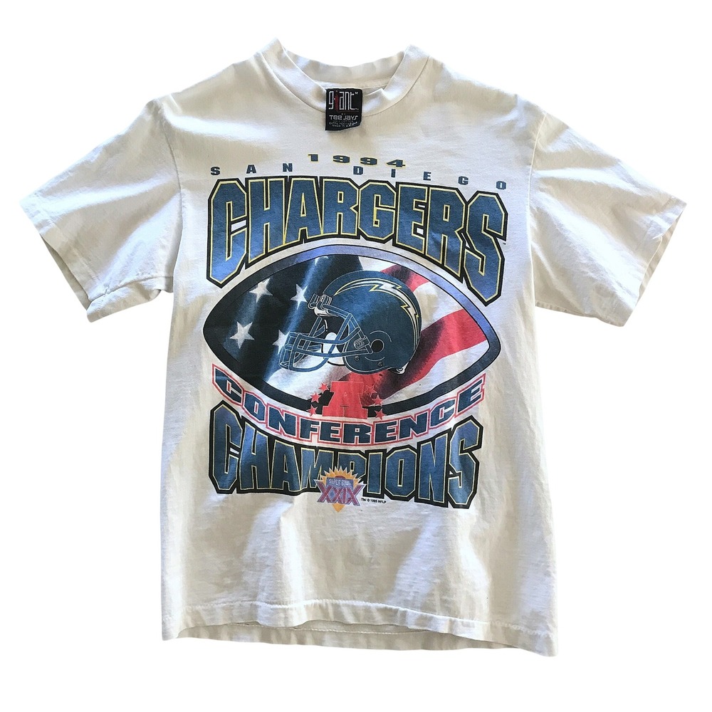 Vintage 1994 San Diego Chargers Conference Champions T-Shirt Giant Tee Jays M